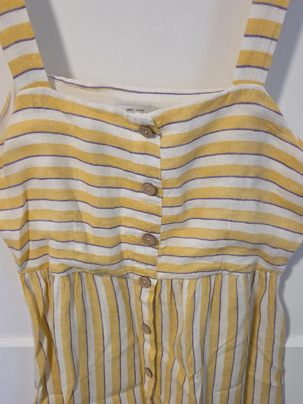 Rachel Zoe Yellow and White And Pruple Striped Dress - Picture 3 of 5
